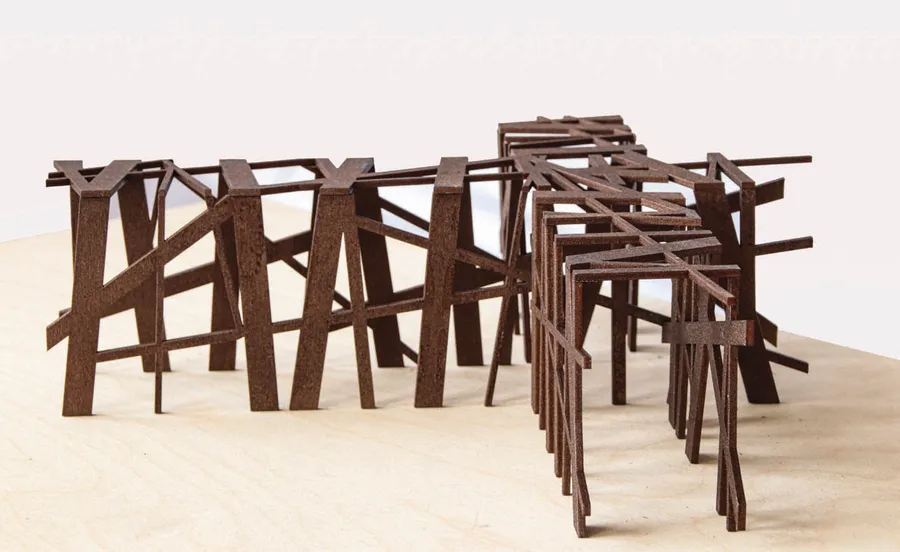 ARCH 160 - Metal Pavilion, Cheng Zong, Ethan Wan and Kelly Zhao (Spring 2024)