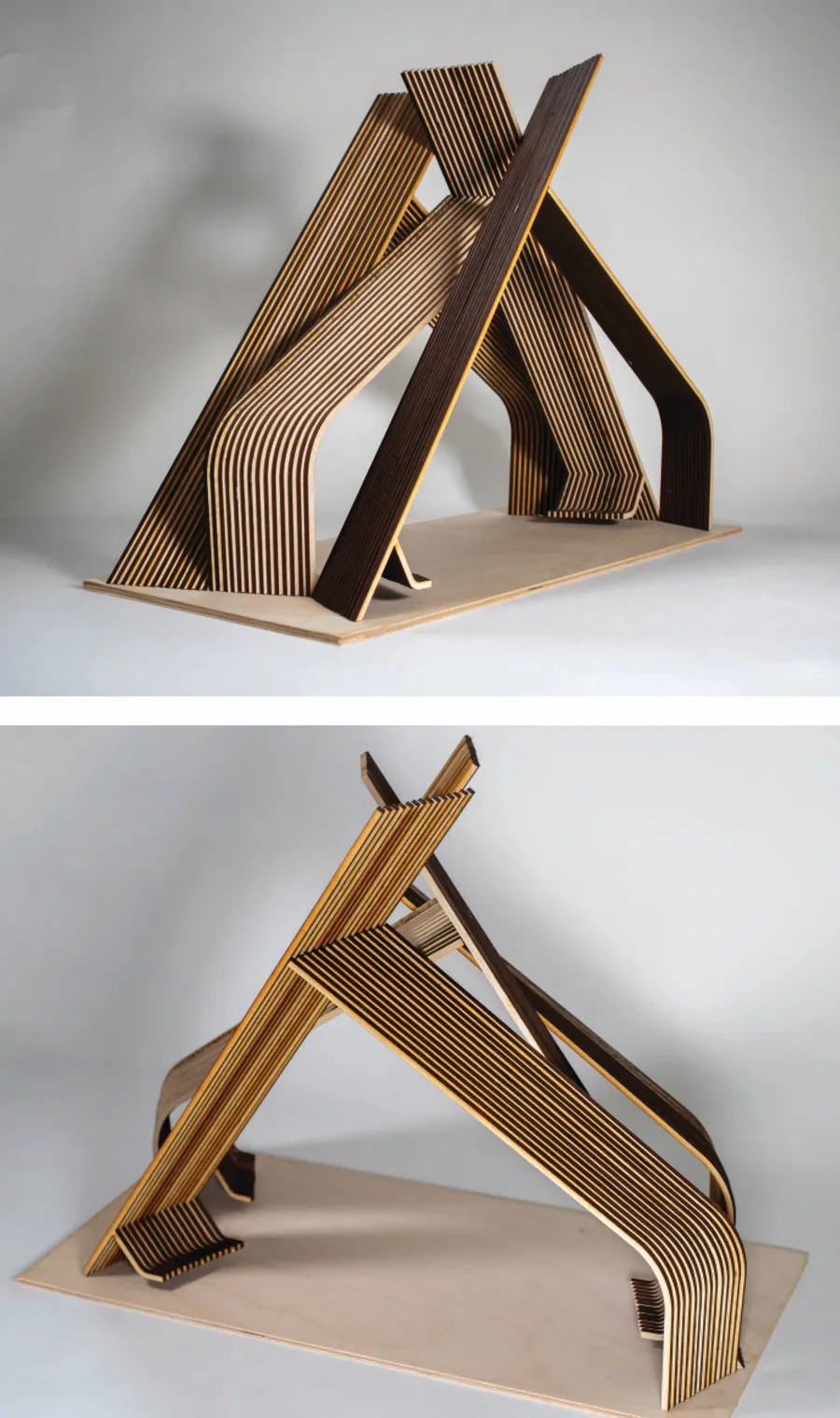 ARCH 160 - Wood Pavilion, Michael Lee,Leo Sandoval and Jinhyeok Woo (Spring 2025)