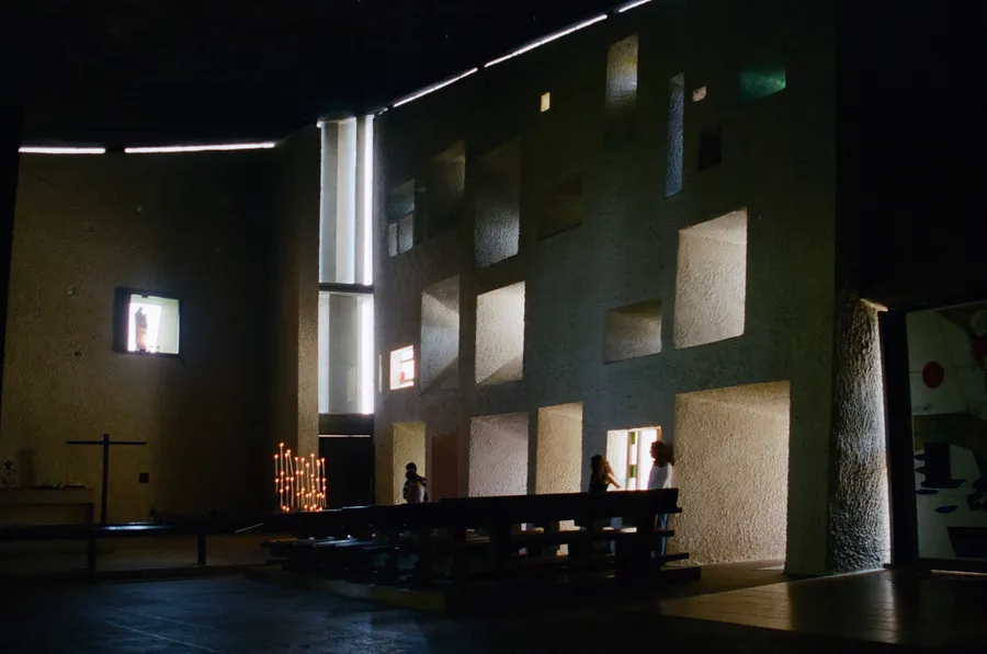 Chapel of Notre Dame du Haut in Ronchamp, Le Corbusier (1955)